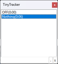 TinyTracker main window